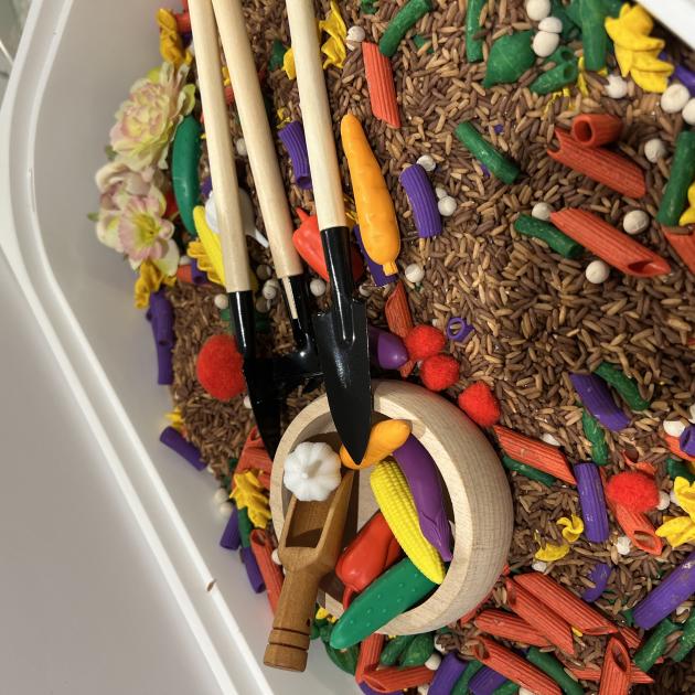 Veggie Parade Sensory Box